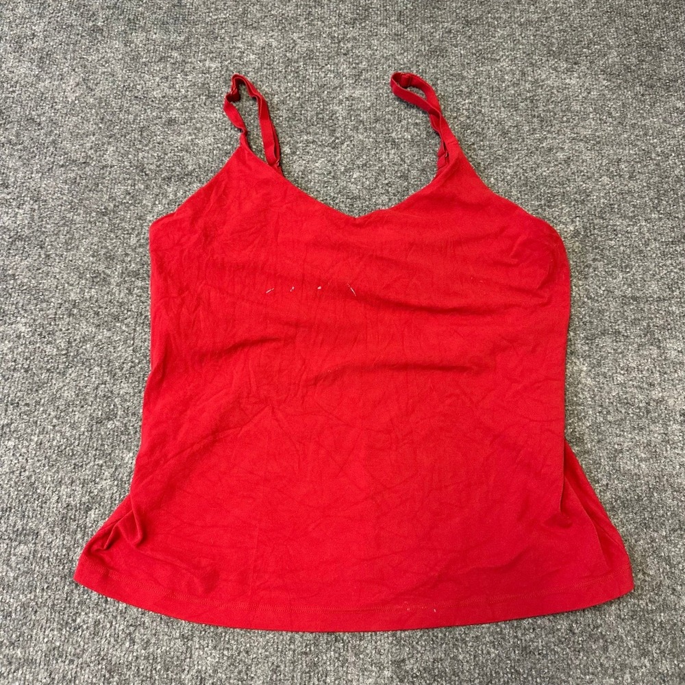Athleta Camisole Womens Size XL Red Adjustable Strap Activewear Stretch Top